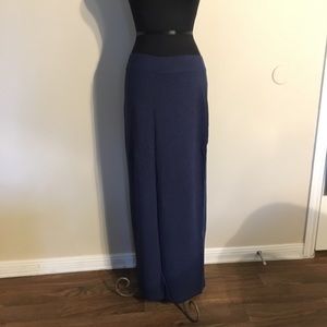 Blue Jersey Maxi Skirt